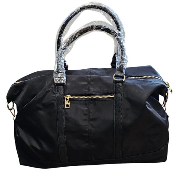 London Fog Oxford Weekender Bag 100th Anniversary Logo Crossbody Strap NEW $149 - Picture 8 of 11